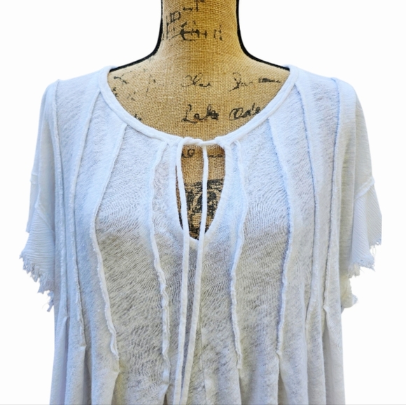 We The Free White Tie-Front Terra Tee - Picture 3 of 7